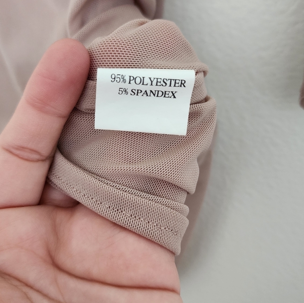House of CB London Taviana Blush Pink Sheer Dress Size XS - Picture 4 of 5